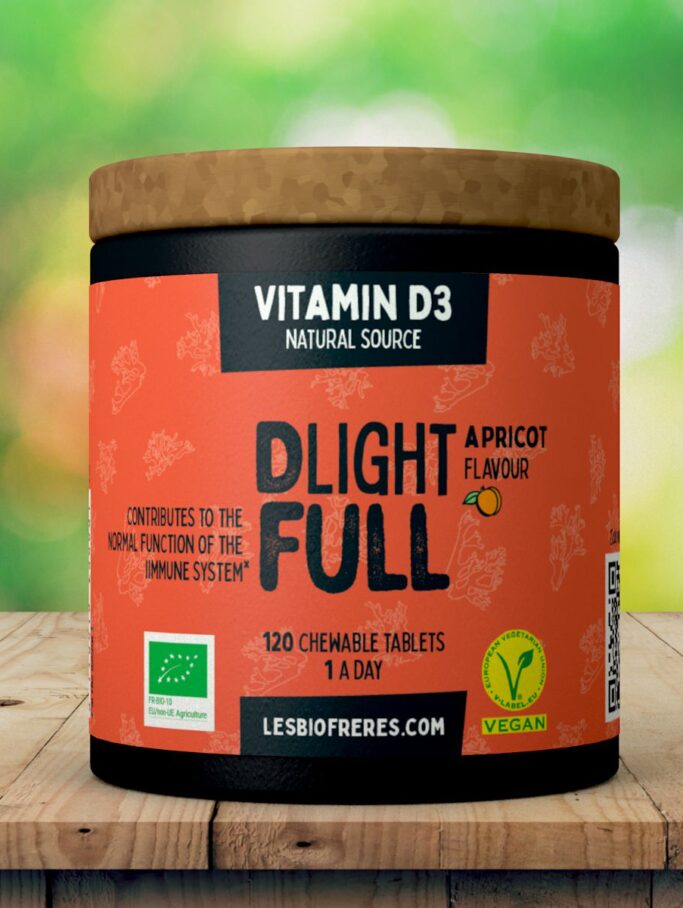 Dédé Bio Abricot – Comprimés à croquer – Vitamine D3