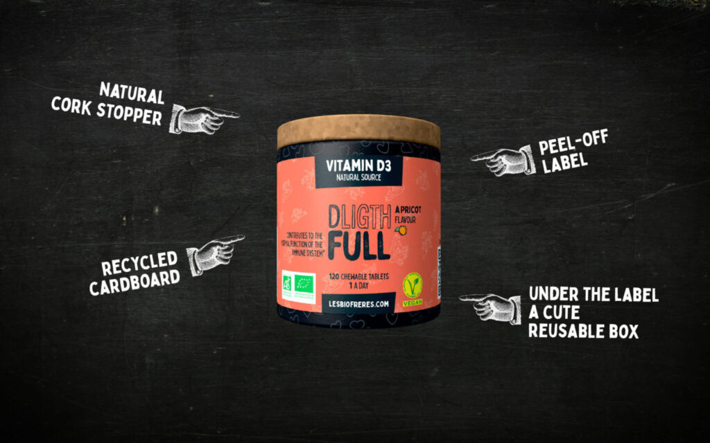 Dédé Bio Abricot – Comprimés à croquer – Vitamine D3