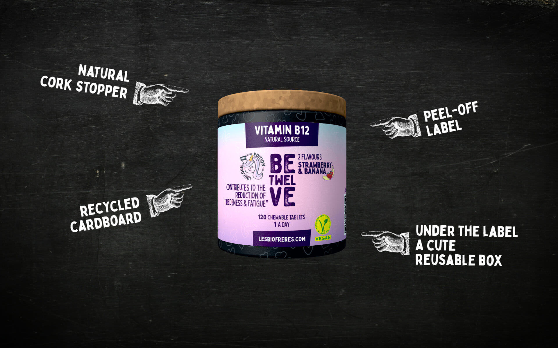 Bédouze Licorne – Comprimés à croquer – Vitamine B12