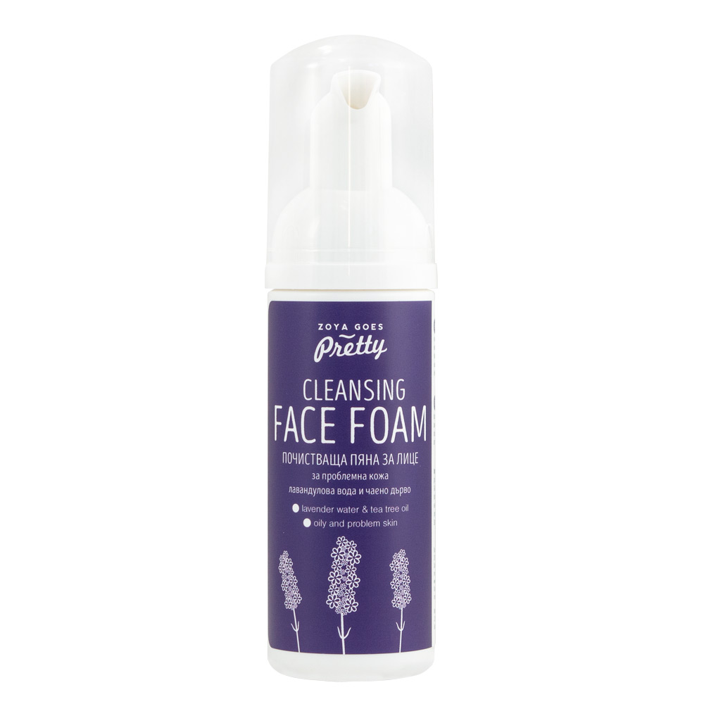 Cleansing face foam-Lavender & Tea Tree
