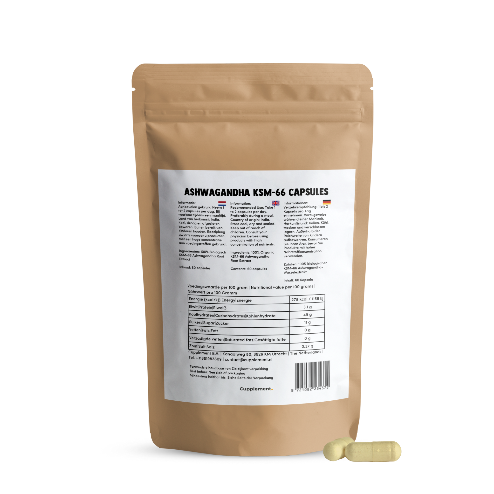 Ashwagandha KSM 66 – 500 MG per Capsules