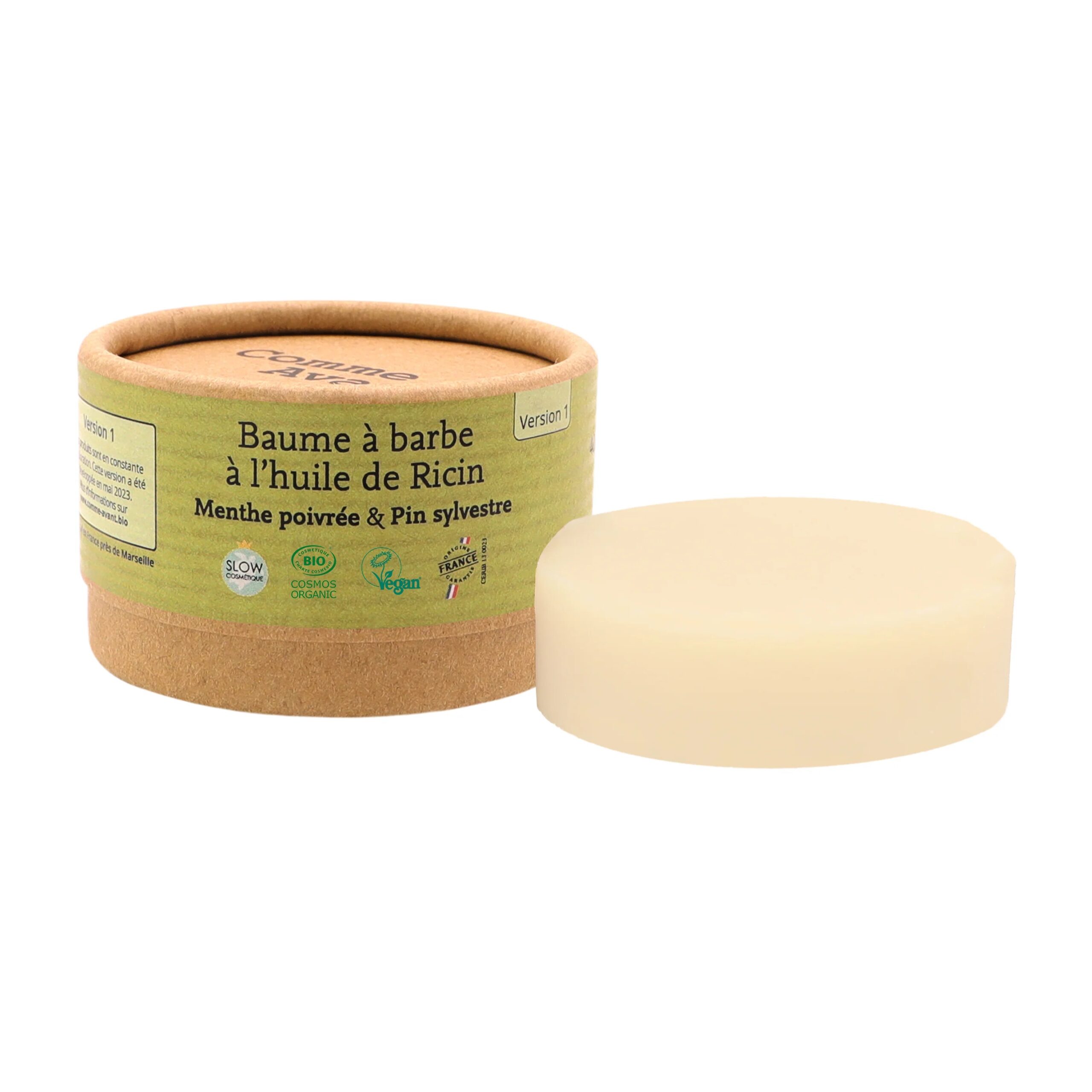 Baume à Barbe à l’huile de Ricin – Menthe poivrée & Pin Sylvestre