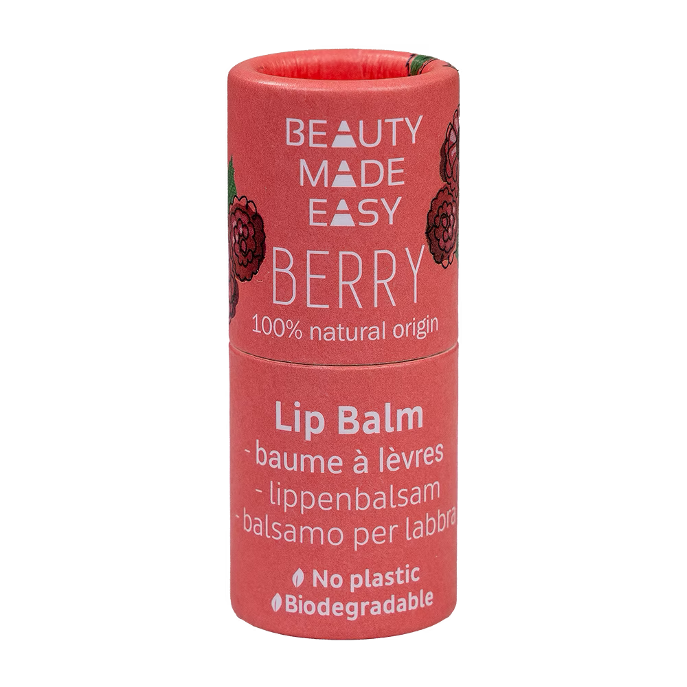Paper tube lip balm – BERRY