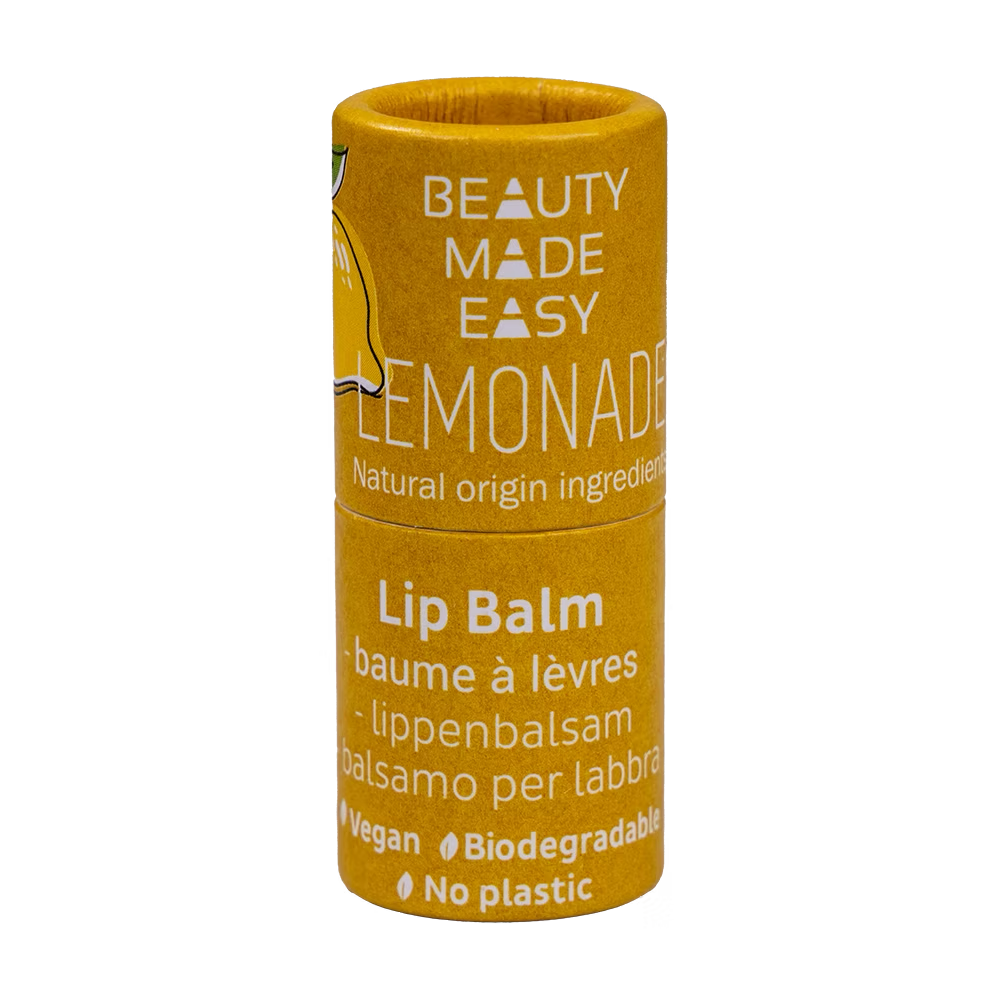 Vegan Paper tube Lip Balm – LEMONADE