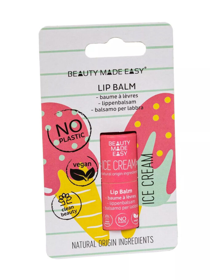 Paper tube Lip Balm-IceCream