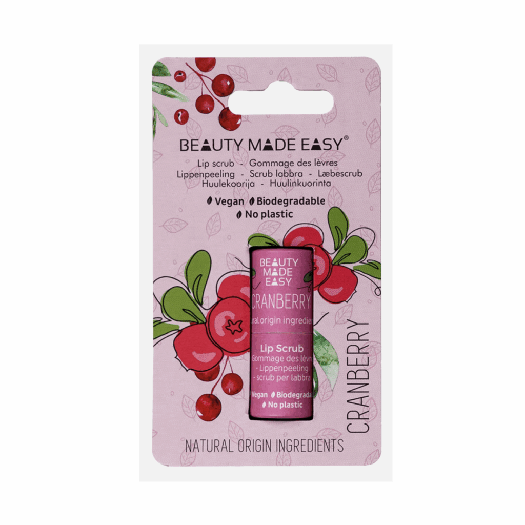 Paper tube Lip Scrub-Sugar & Cranberry