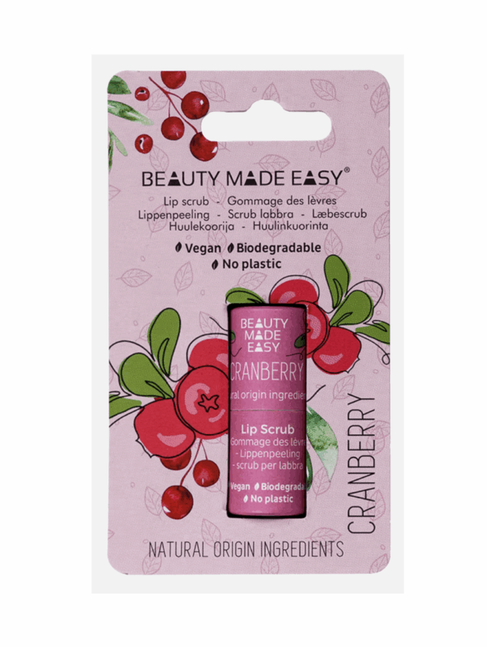 Paper tube Lip Scrub-Sugar & Cranberry