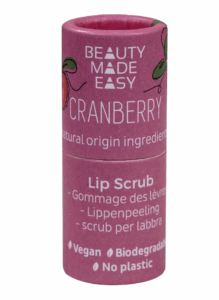 Paper tube Lip Scrub-Sugar & Cranberry