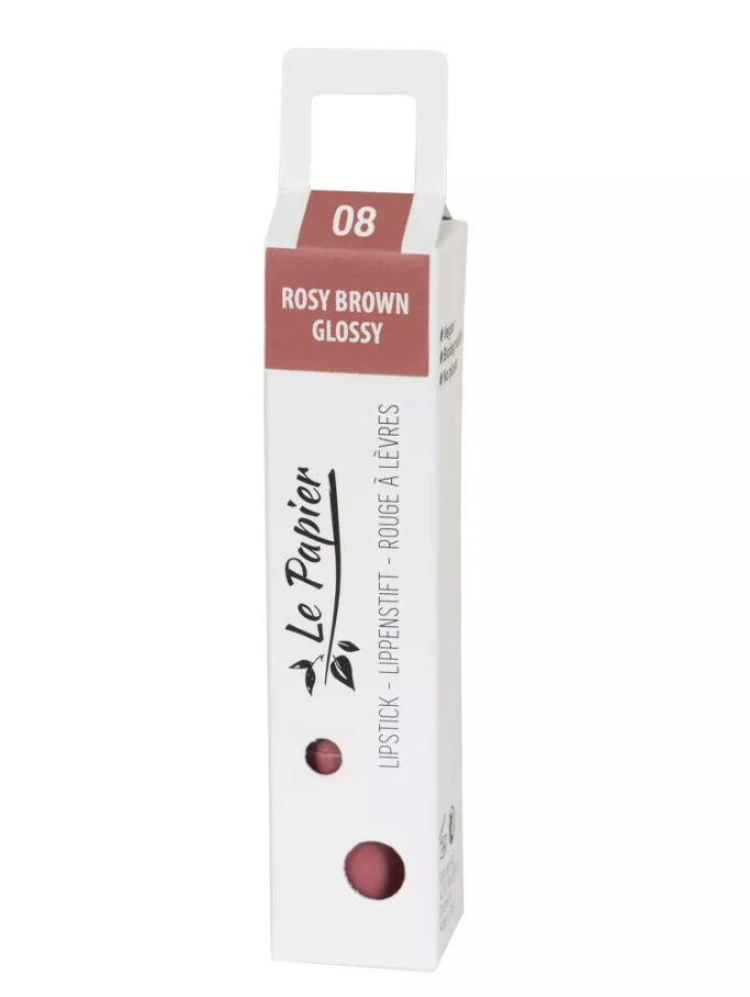 Le Papier lipstick ROSY BROWN 08 glossy
