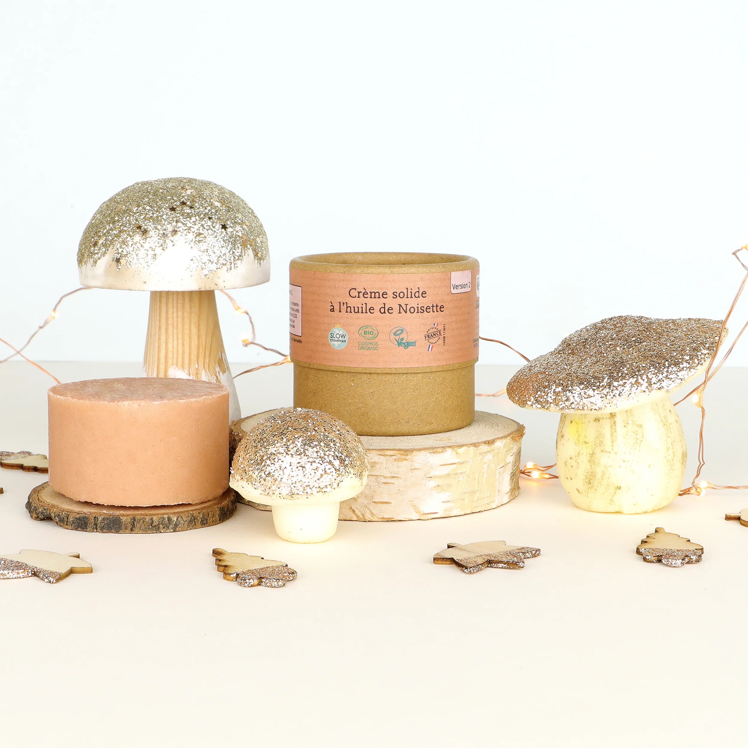 Crème solide à l'huile de noisette