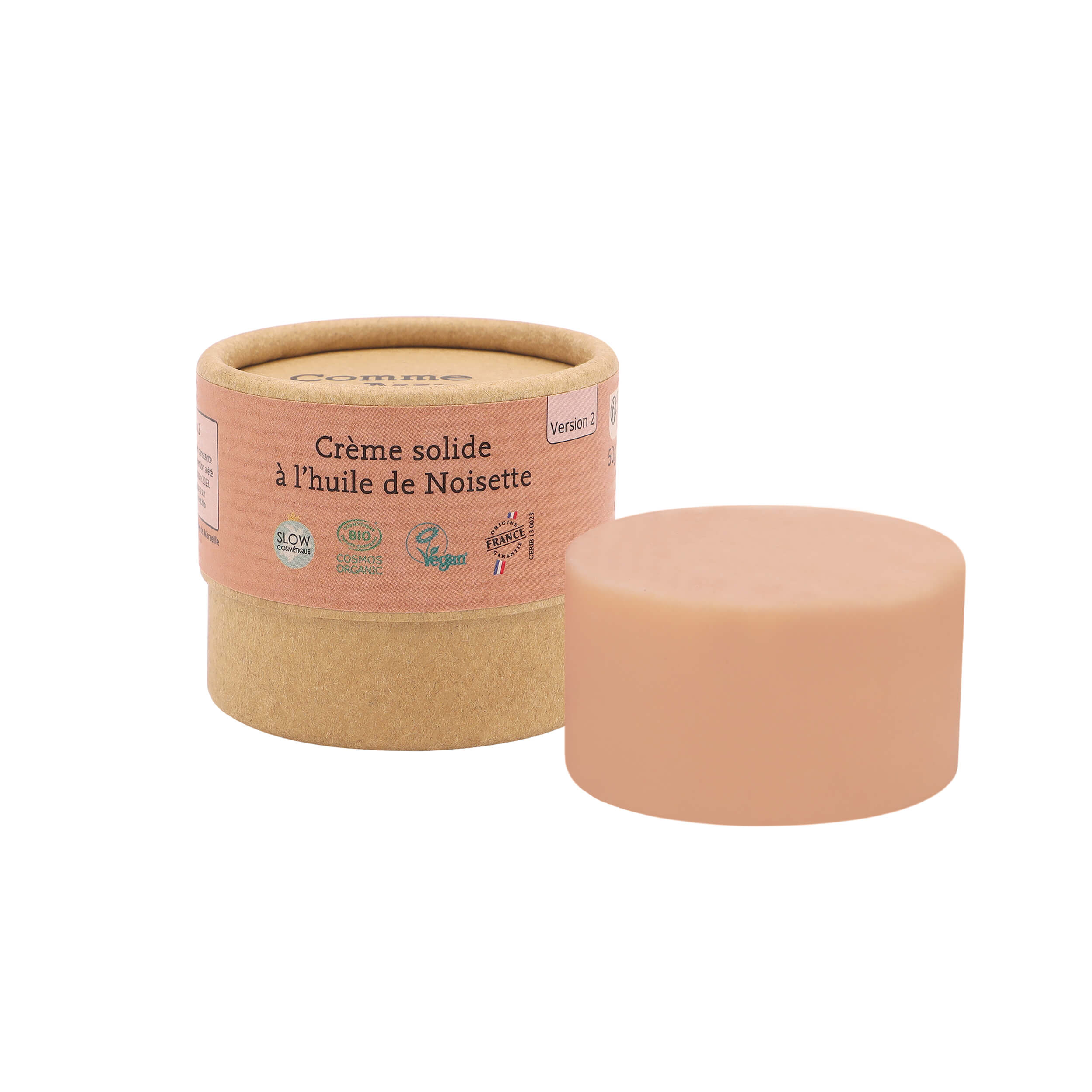 Crème solide à l’huile de noisette