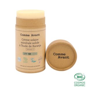 SPF50 Solid Mineral Sunscreen with Karanja Oil – Peach & Apricot