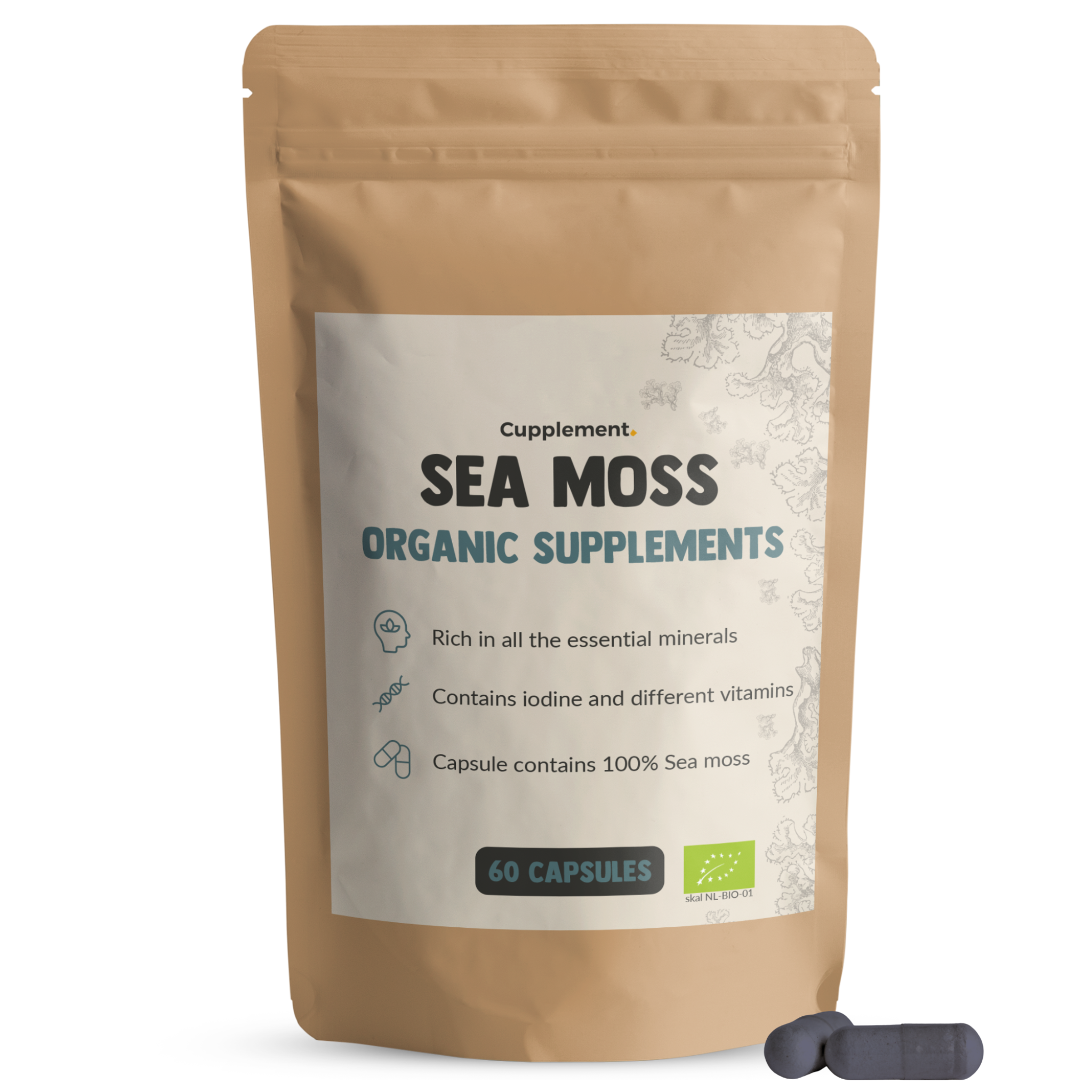 Sea moss - Biological - 500 MG Per Capsule