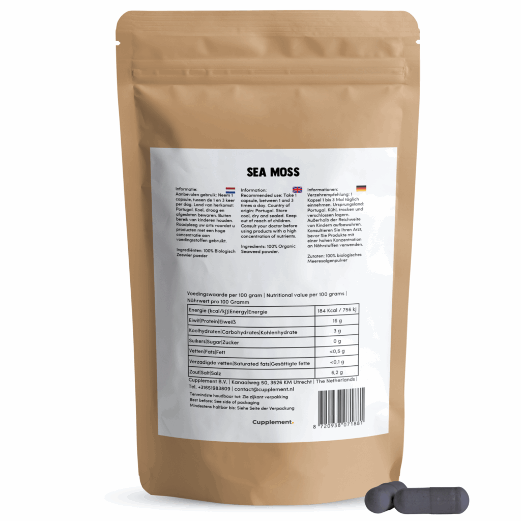 Sea moss – Biological – 500 MG Per Capsule