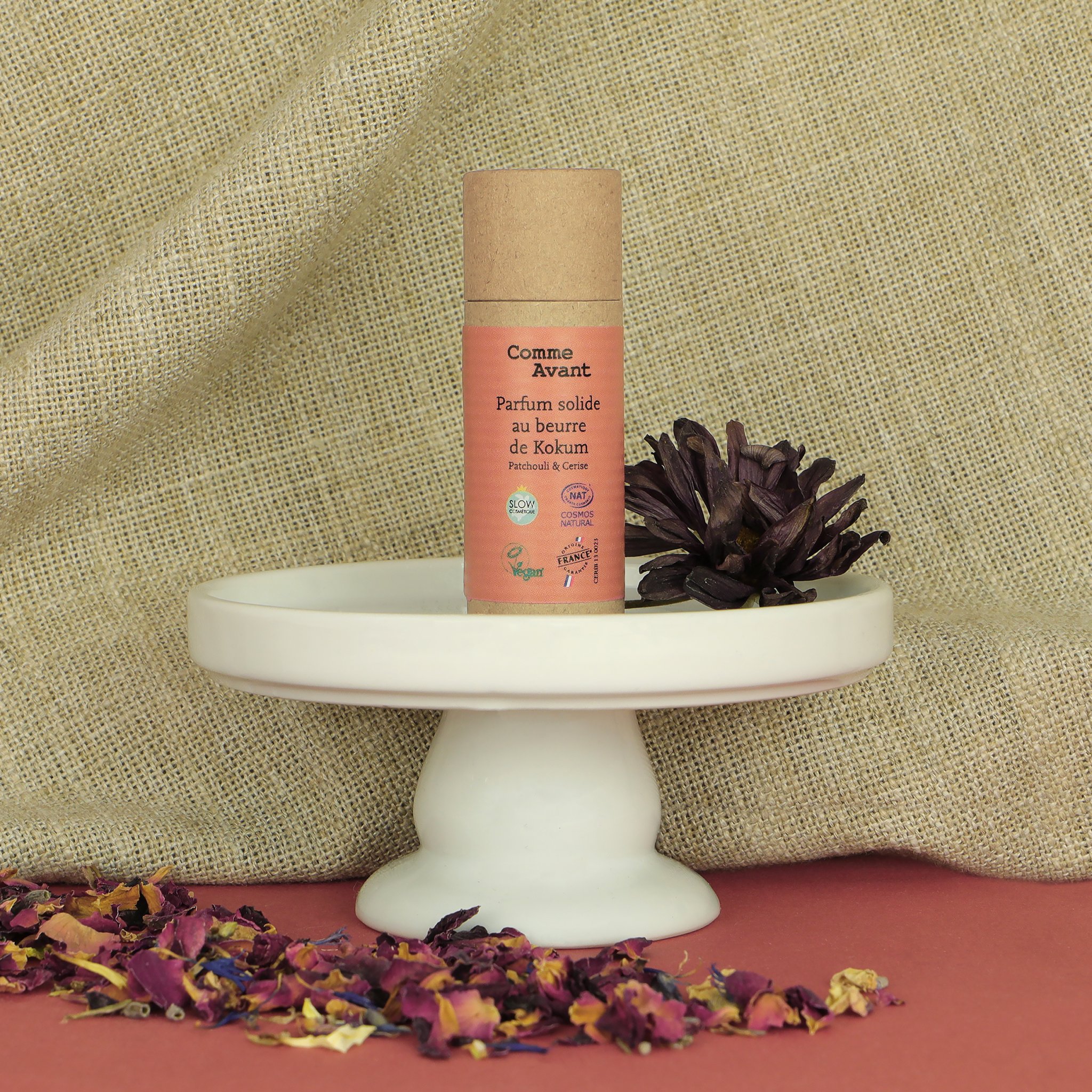 Parfum solide sucré au beurre de kokum – Monoï vanillé