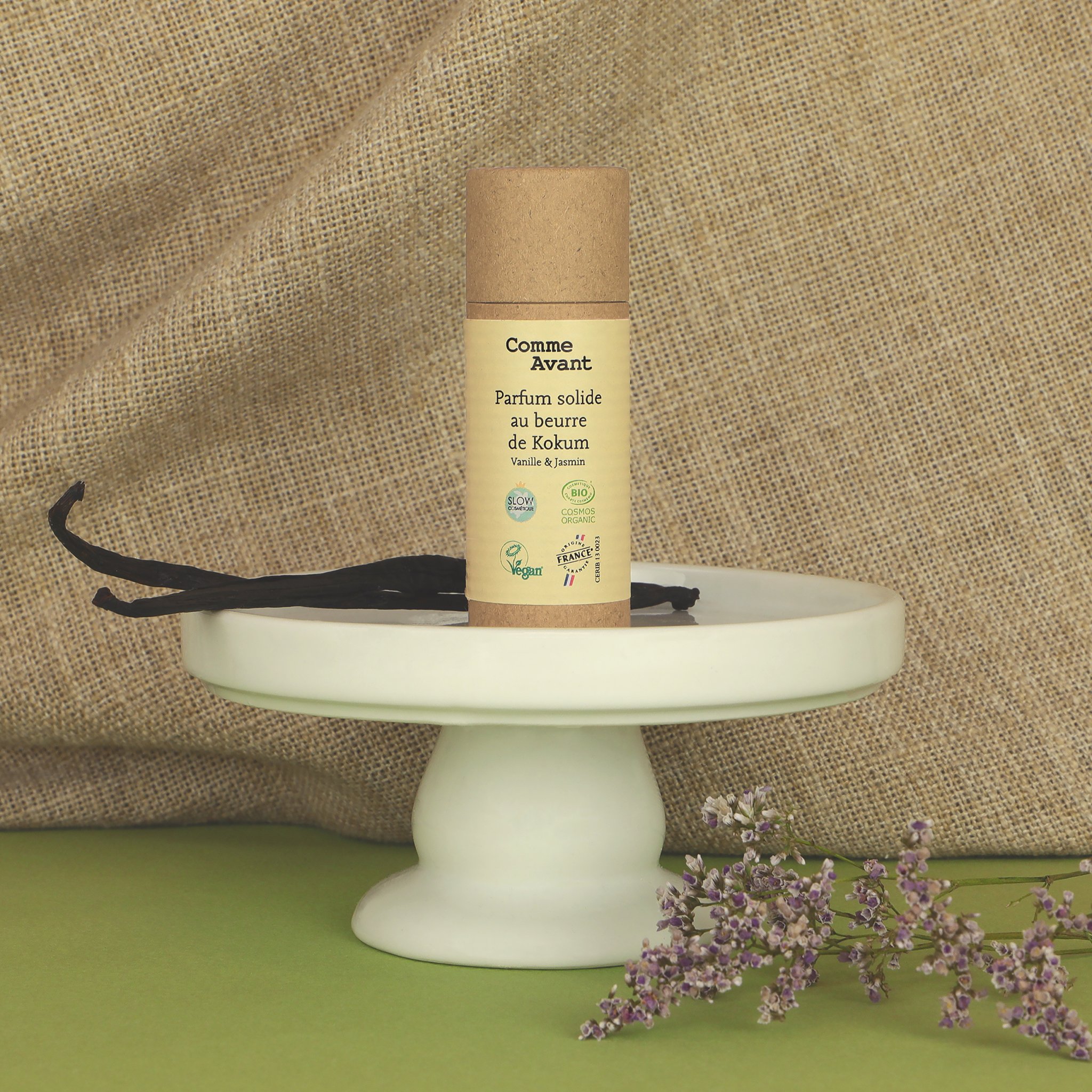 Parfum solide sucré au beurre de kokum – Monoï vanillé