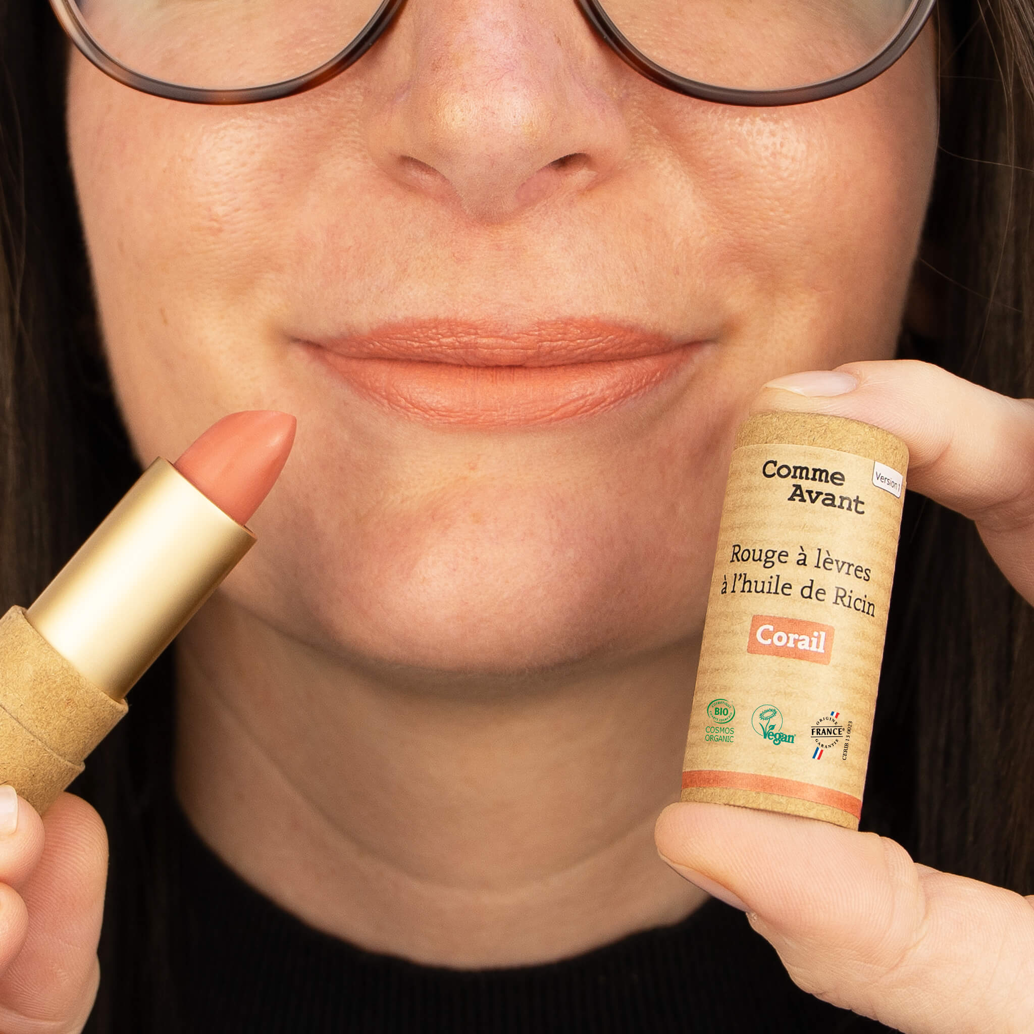 Organic lipstick – Coral