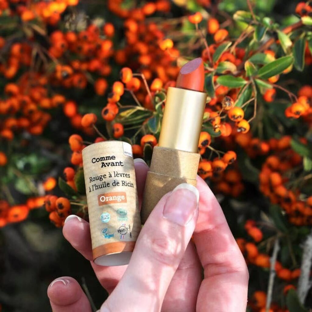 Organic lipstick – Amber Orange