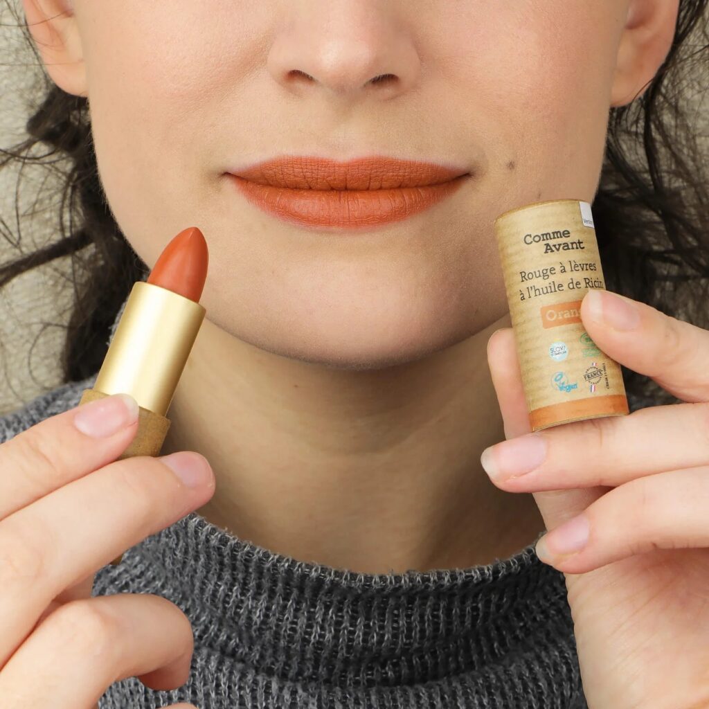 Organic lipstick – Amber Orange