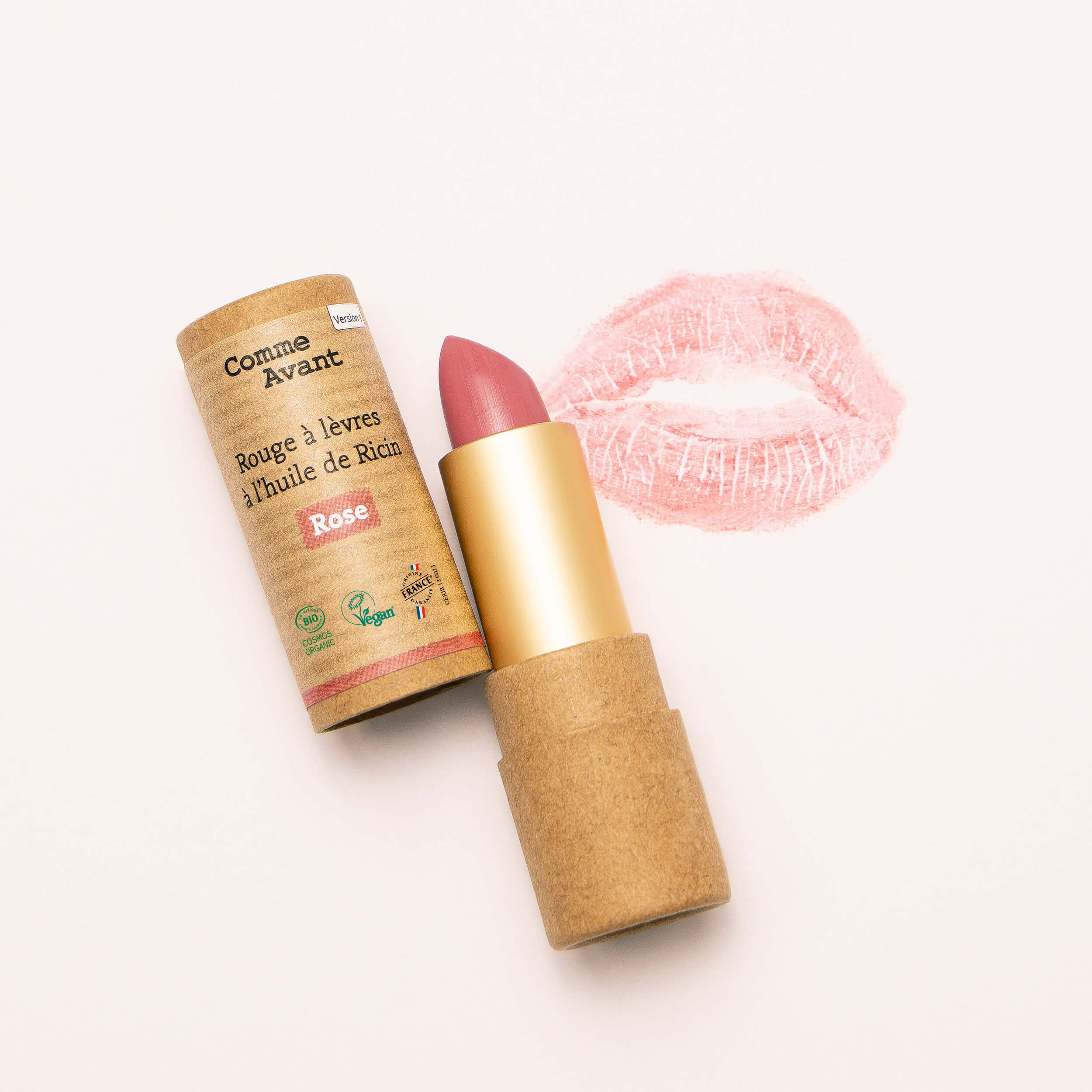 Organic lipstick - Rose