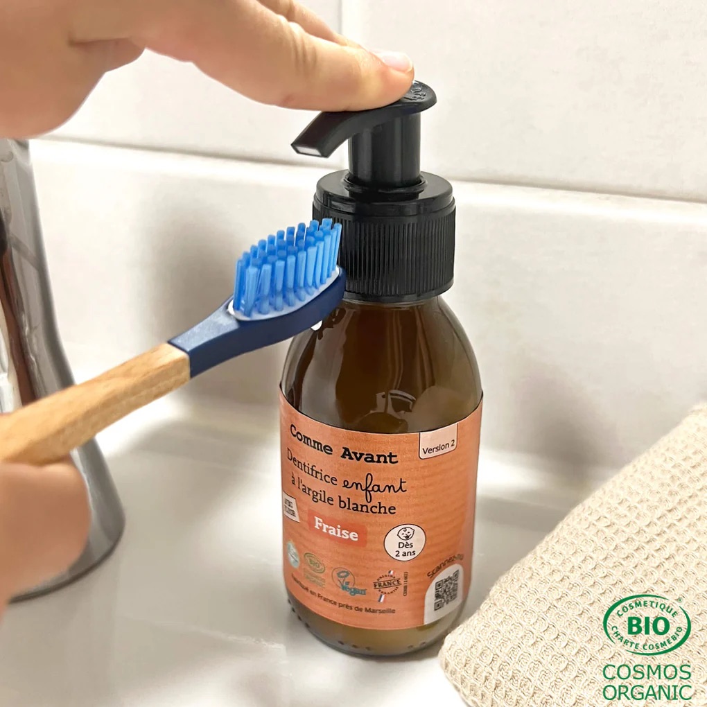 Dentifrice enfant en pâte à la fraise – recharge de dentifrice