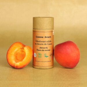 Déodorant solide abricot & fleurs de cerisier – Lot de 2 recharges