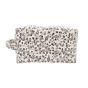Trousse de Toilette Fleurie en coton bio