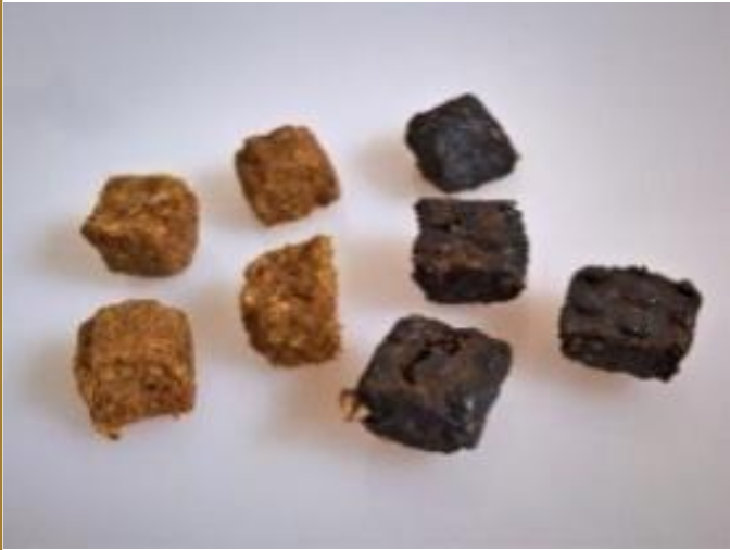 Duck meat cubes