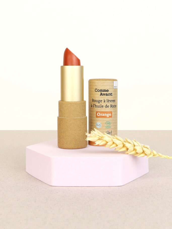 Makeup - Organic lipstick - Amber Orange