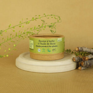 Baume à Barbe à l’huile de Ricin – Menthe poivrée & Pin Sylvestre