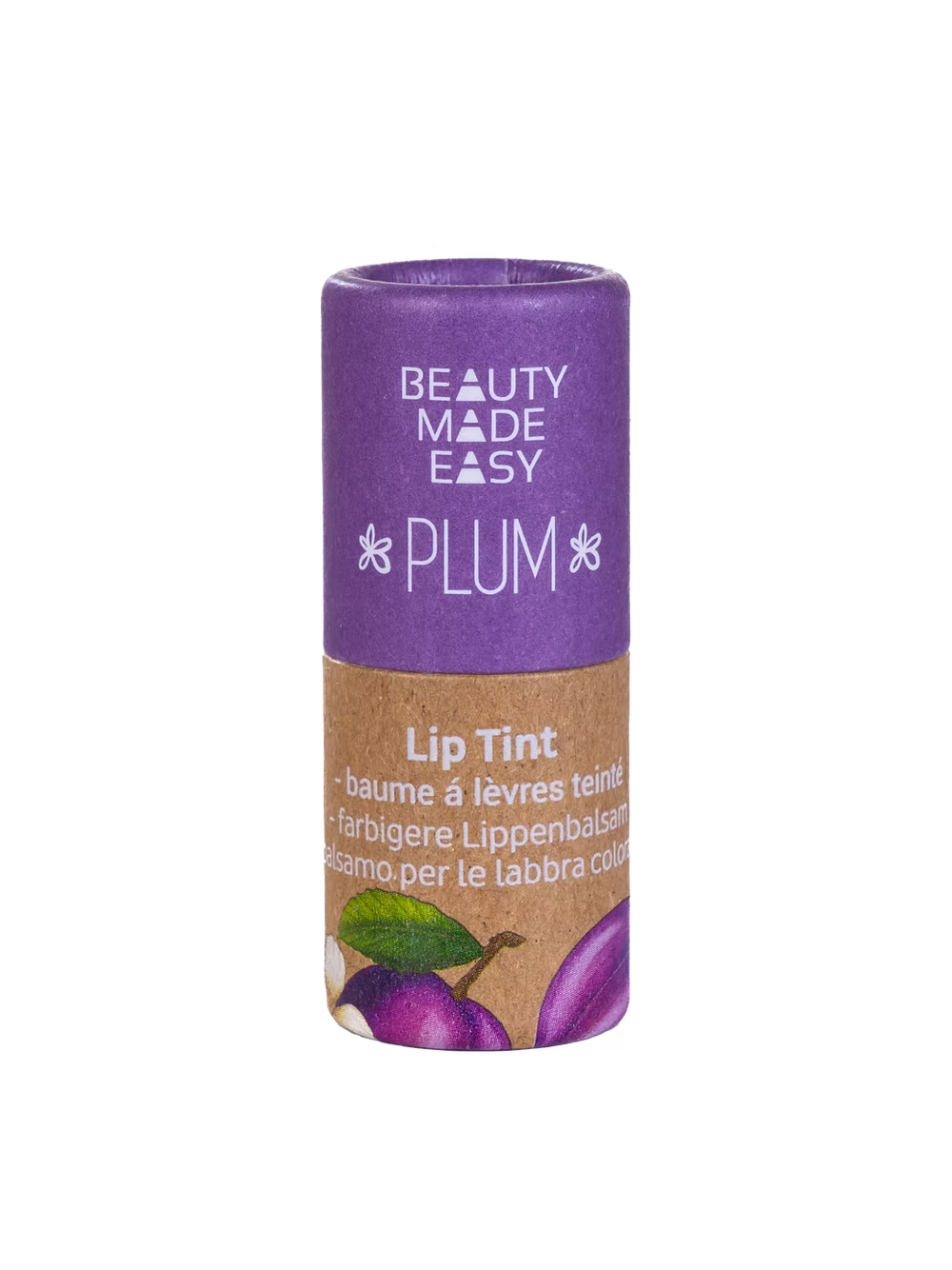 Tinted Lip Balm with Luxury Floral Oils-Plum