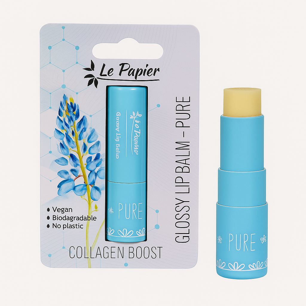 Glossy Lip Balm with Collagen pure
