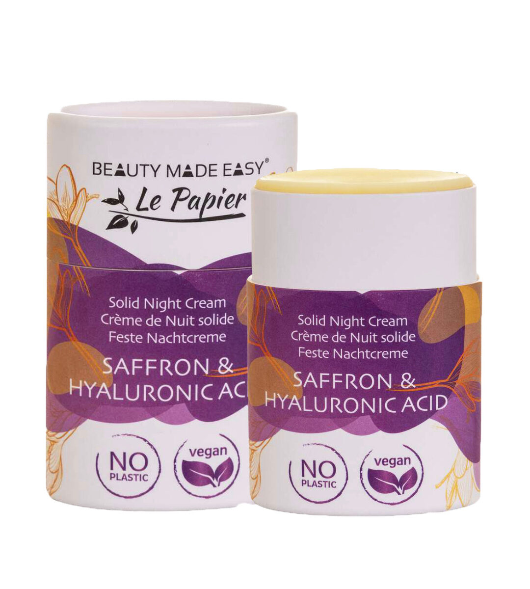 Night Cream stick with Saffron and Hyaluronic Acid
