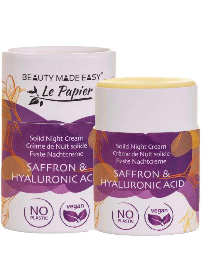 Night Cream stick with Saffron and Hyaluronic Acid